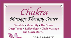 Desktop Screenshot of chakramassagetherapy.com